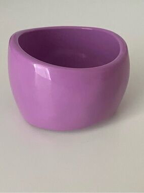 Chunky Lavender Acrylic Bangle Bracelet